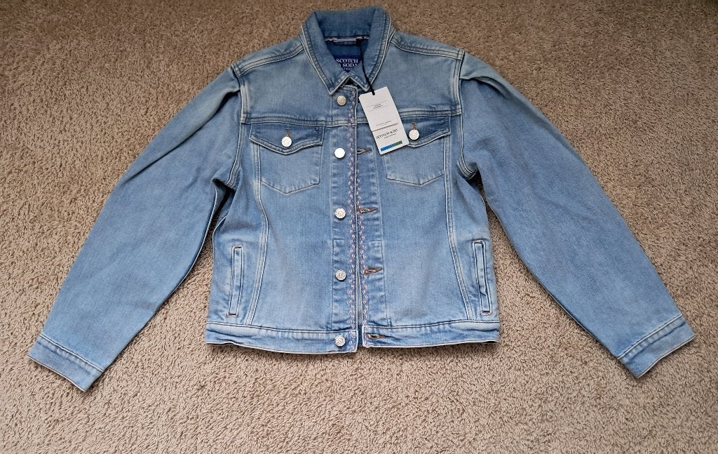 Mooie jeans jas van Scotch & Soda, mt 164 NIEUW, Nieuw, Scotch & Soda, Jas, Verzenden