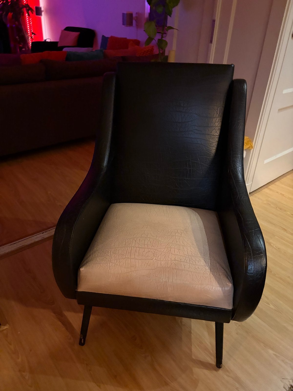 2x Vintage fauteuil/ clubfauteuil / cocktailfauteuils, Huis en Inrichting, Stoelen, Ophalen, Overige materialen, Gebruikt, Eén