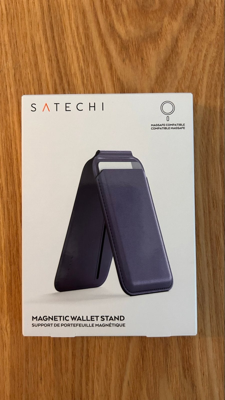 Satechi Magnetic Wallet Stand - MagSafe - Paars, Paars, MagSafe, Kaarthouder, Overige merken