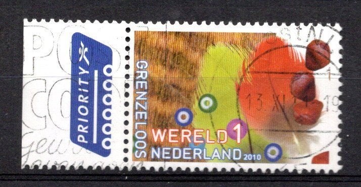 gestempelde zegel. Jaar 2010: internationaal, Postzegels en Munten, Ophalen of Verzenden, Na 1940, Gestempeld