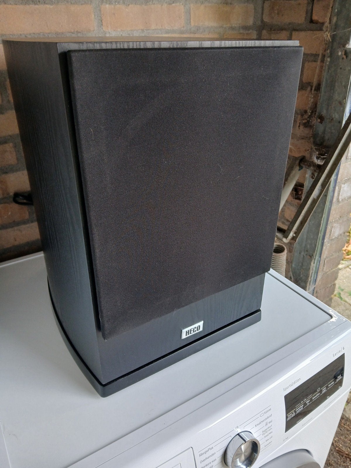 Heco VICTA PRIME SUB 252A 10inch actieve sub, AUX-ingang, Ophalen, Zo goed als nieuw, Subwoofer