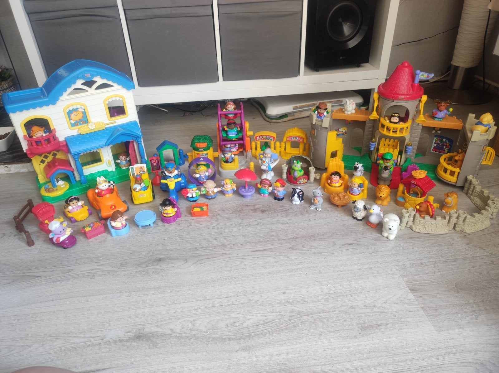 Grote Little People set: huis, kasteel, kermis met geluid, Ophalen of Verzenden, Gebruikt, Jongen of Meisje