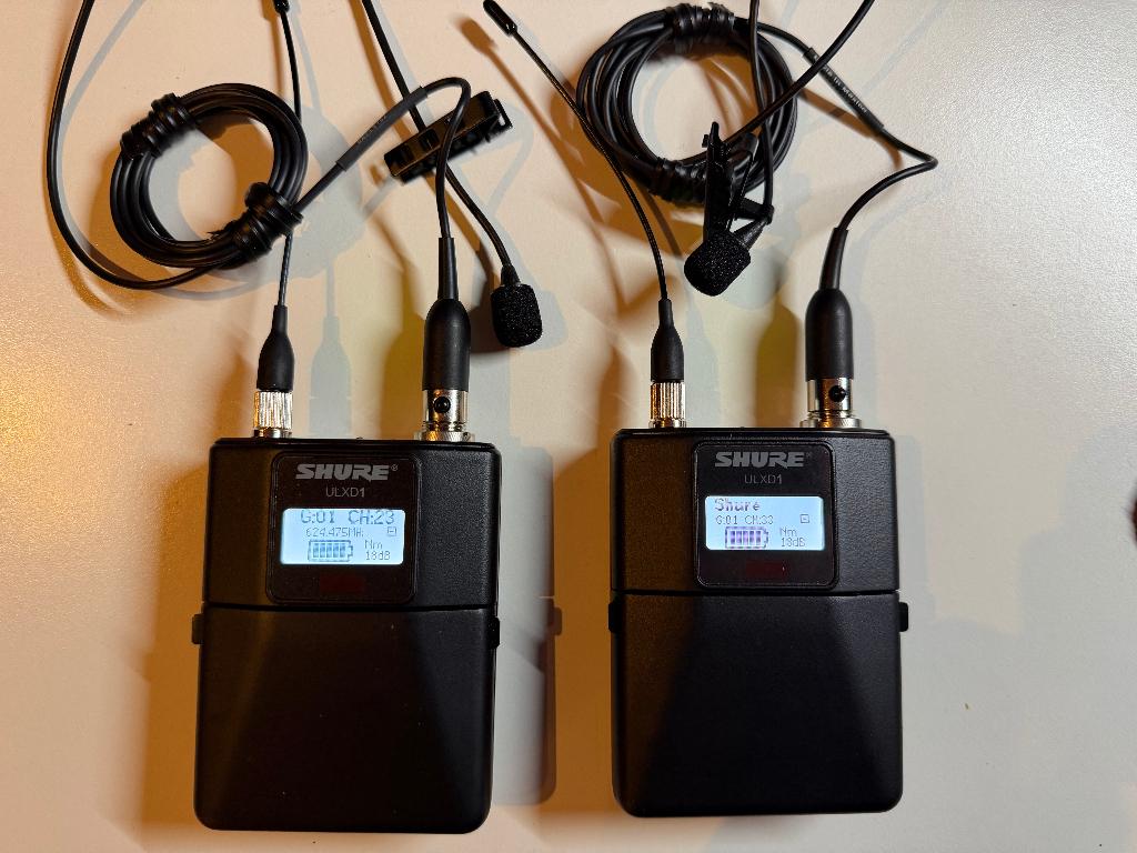 2x SHURE ULXD1 K51 Wireless Transmitter + MX150B MIC, Muziek en Instrumenten, Microfoons, Ophalen of Verzenden, Zo goed als nieuw