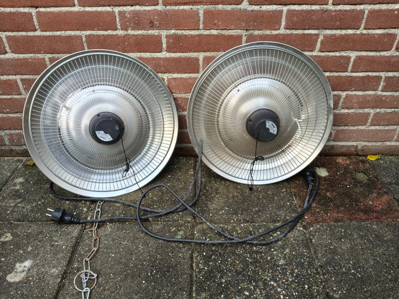 2x Elektrische Terrasverwarmers, Ophalen, Gebruikt, Elektrisch, Parasol