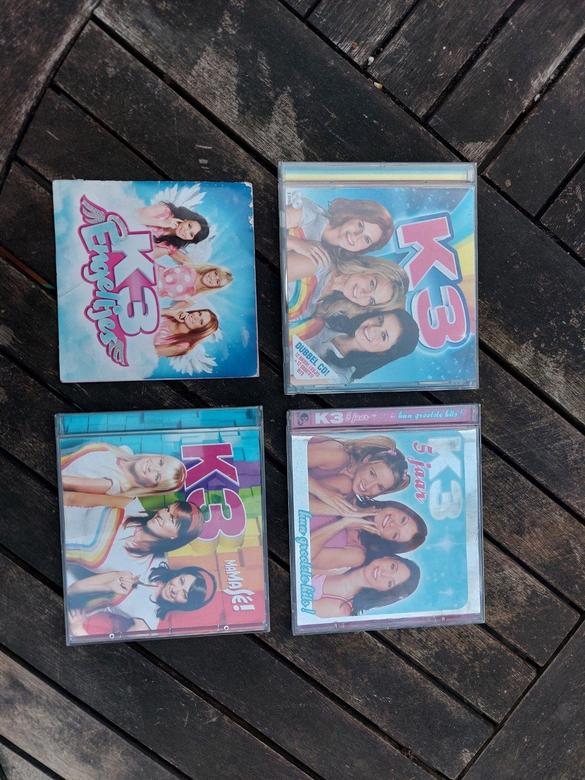 K3 CD's: 3x goede staat + 1 los boekje, Gebruikt, Ophalen of Verzenden, Inclusief boekje, Pop