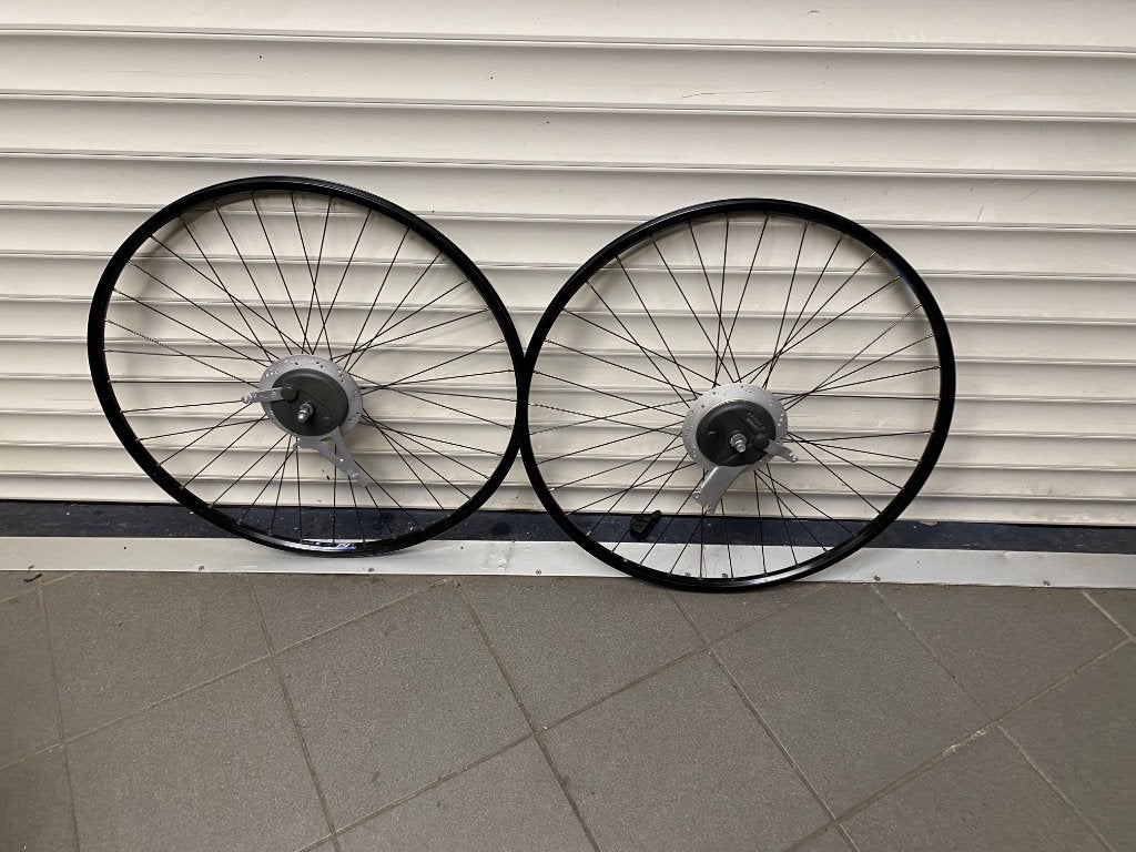 Giant Dual Drive Wielset i.z.g.st. zonder cassette 80,-, Fietsen en Brommers, Gebruikt, Stadsfiets, Giant Dual Drive, Aluminium