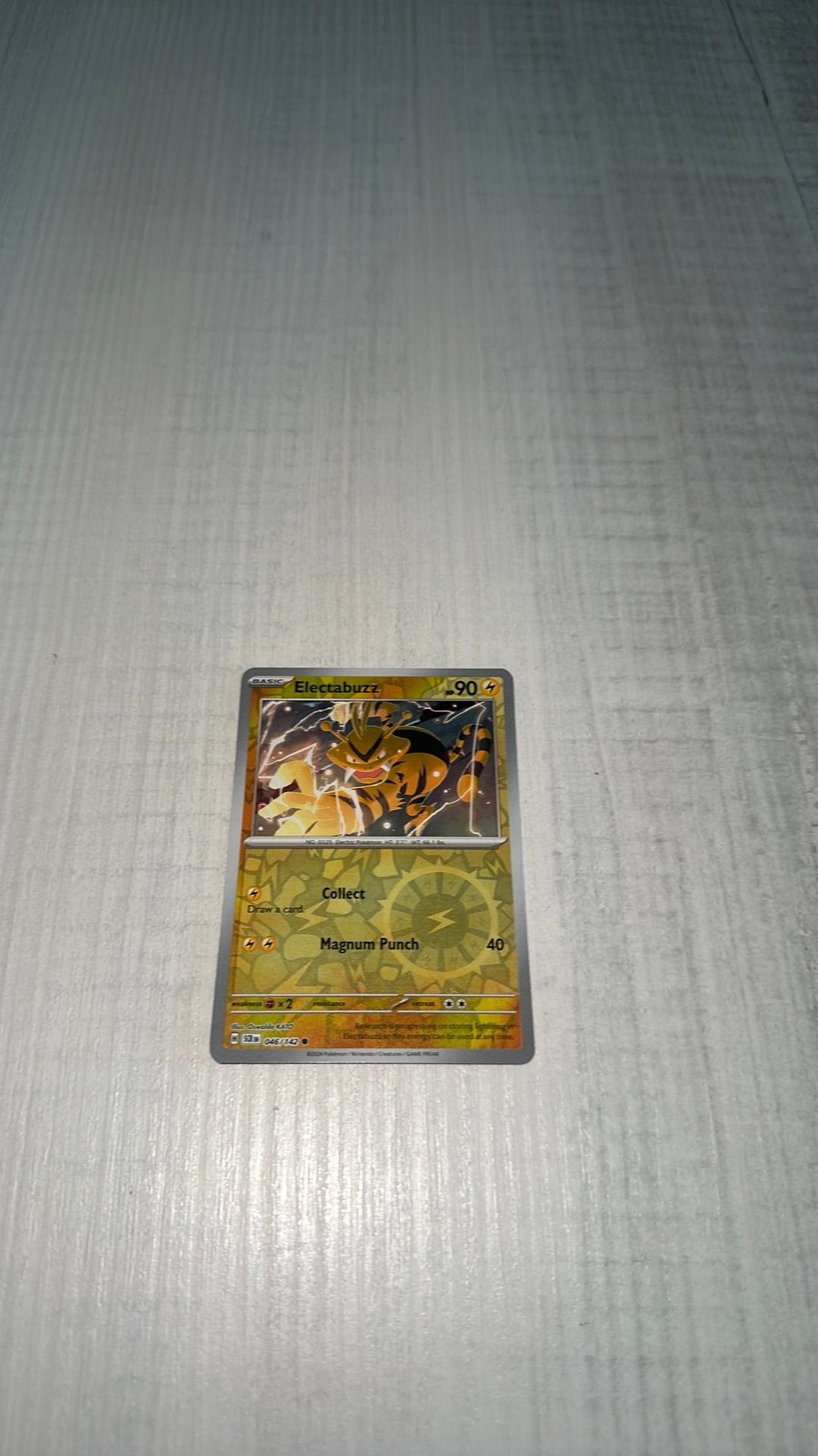 Electabuzz 046/142 Reverse Holo, Ophalen of Verzenden, Zo goed als nieuw