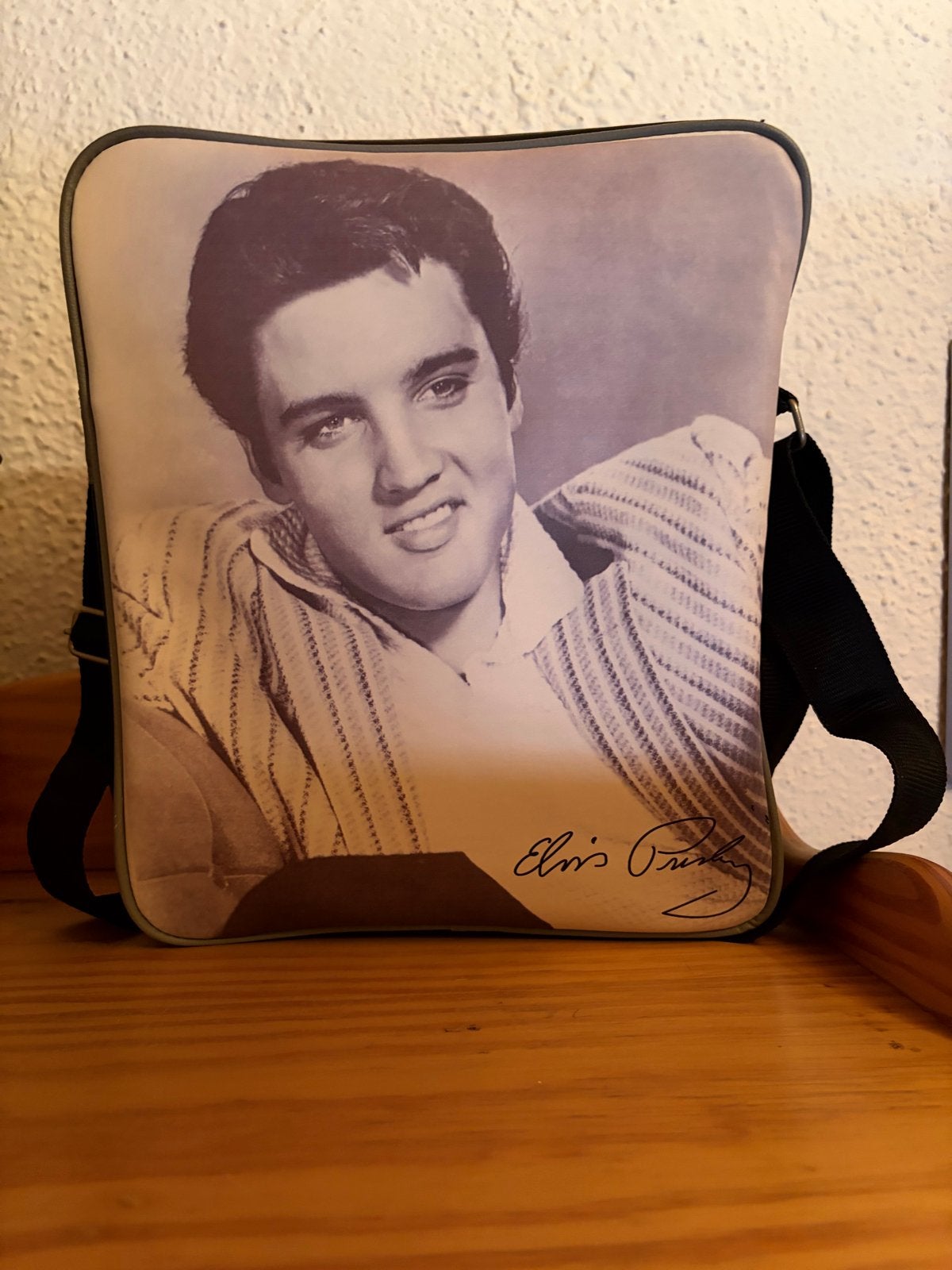 Elvis Presley Schoudertasje - Vintage Stijl, Sieraden, Tassen en Uiterlijk, Ophalen, Gebruikt, Overige kleuren, Schoudertasje