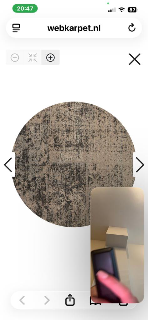 Rond vloerkleed nieuw!!!, Groen, Rond, Ophalen of Verzenden, 200 cm of meer