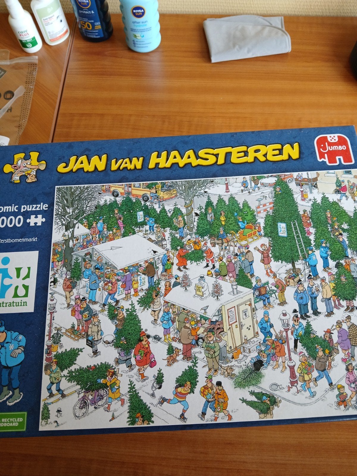 Jan van Haasteren puzzels 1000 stukjes, de Kerstmarkt, Ophalen, 500 t/m 1500 stukjes, Gebruikt