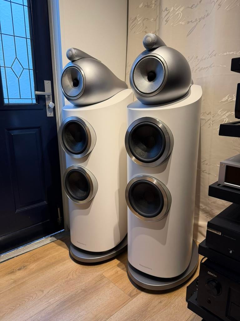 Mooie B&W 802 D3 Diamond Luidspreker Wit, Ophalen of Verzenden, Zo goed als nieuw, Bowers & Wilkins (B&W), /