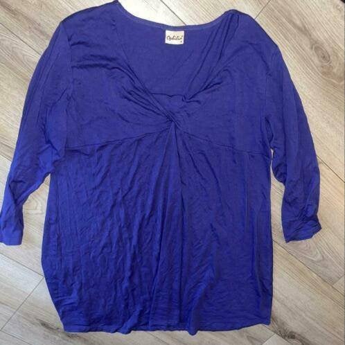 Ophelia ophilia 4 48 50 paars blauw jurk jurkje paarse blauw, Overige kleuren, Verzenden, Maat 46/48 (XL) of groter, Gedragen