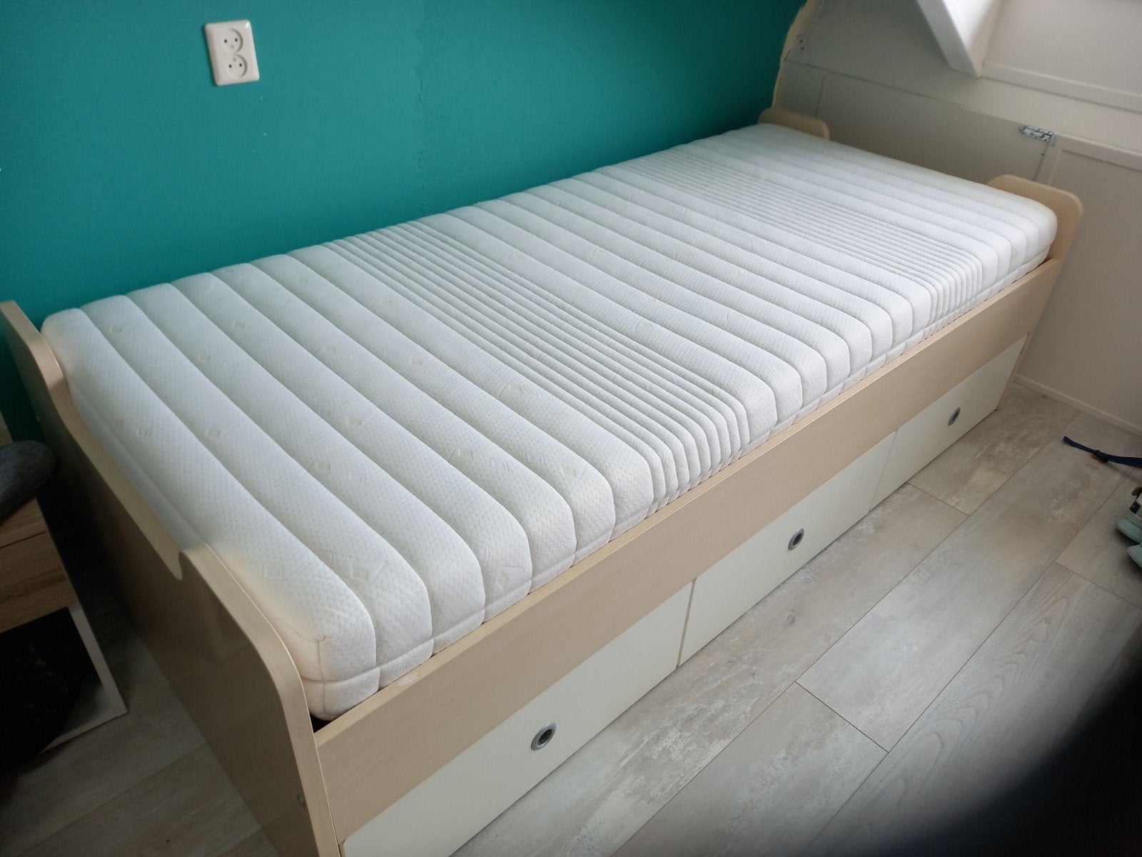 Kledingkast met lades en hangruimte, Gebruikt, 50 tot 100 cm, Modern, 150 tot 200 cm