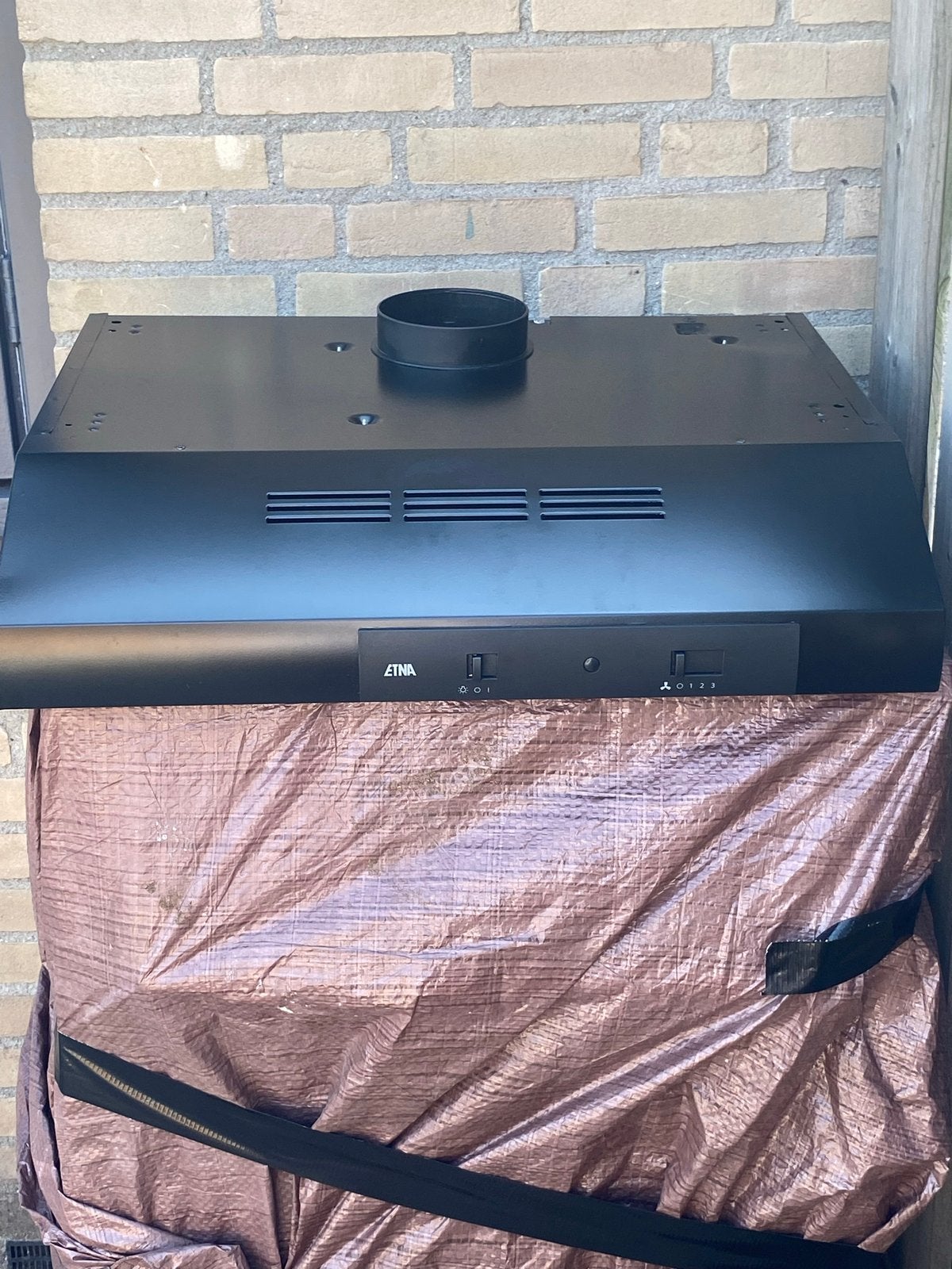 Etna AO460ZT Onderbouw Afzuigkap 60 cm Zwart, Witgoed en Apparatuur, Afzuigkappen, Ophalen, Gebruikt, Minder dan 200 m³ per uur