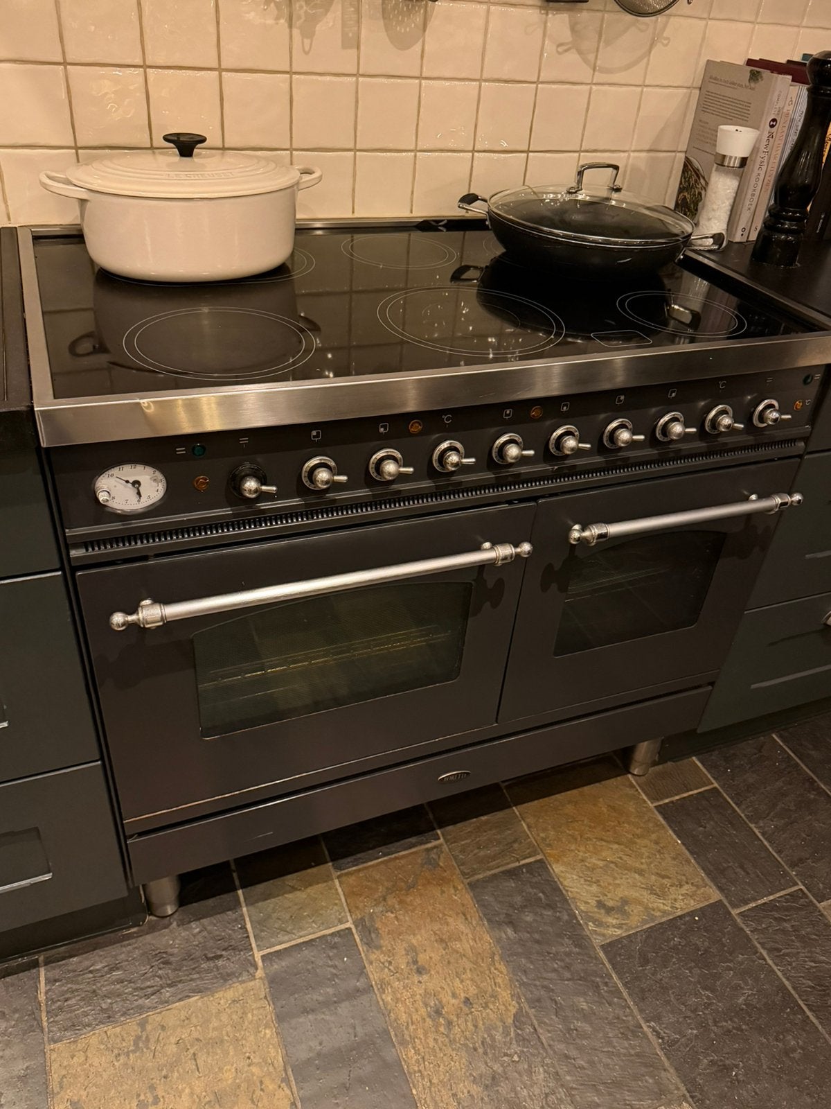 Boretti Majestic met dubbele oven 100x70, Ophalen, Gebruikt, 60 cm of meer, Inductie