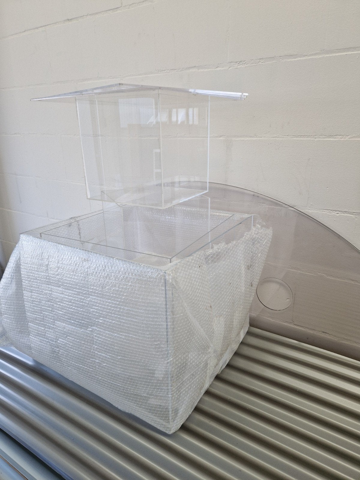 Plexiglas kubussen 60x60cm 40x40cm 30x30cm, Gebruikt, Geschikt voor buiten, Kunststof, 50 cm