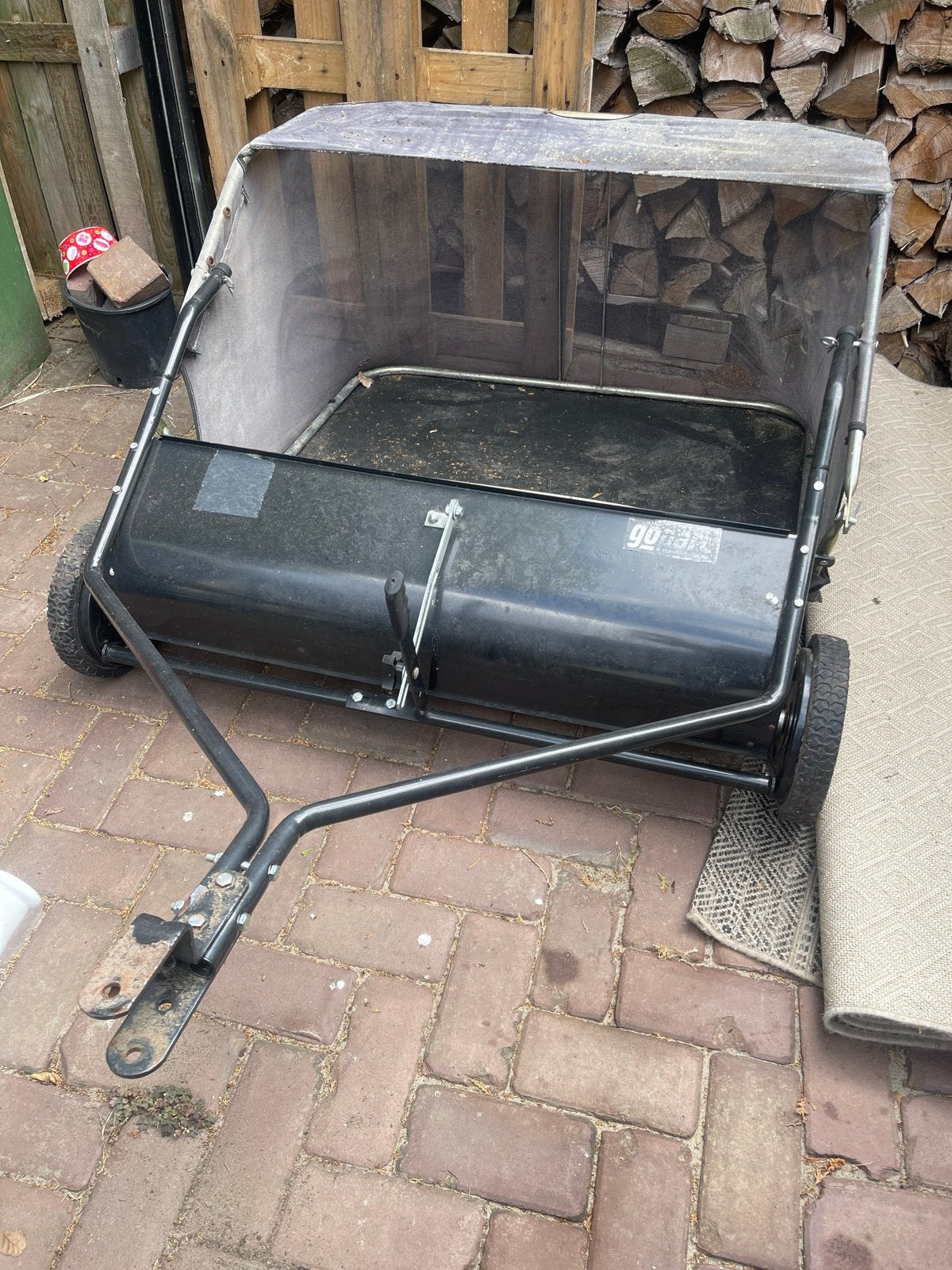 Grasveger/Bladveger voor tractor of zitmaaier, Ophalen, Gebruikt