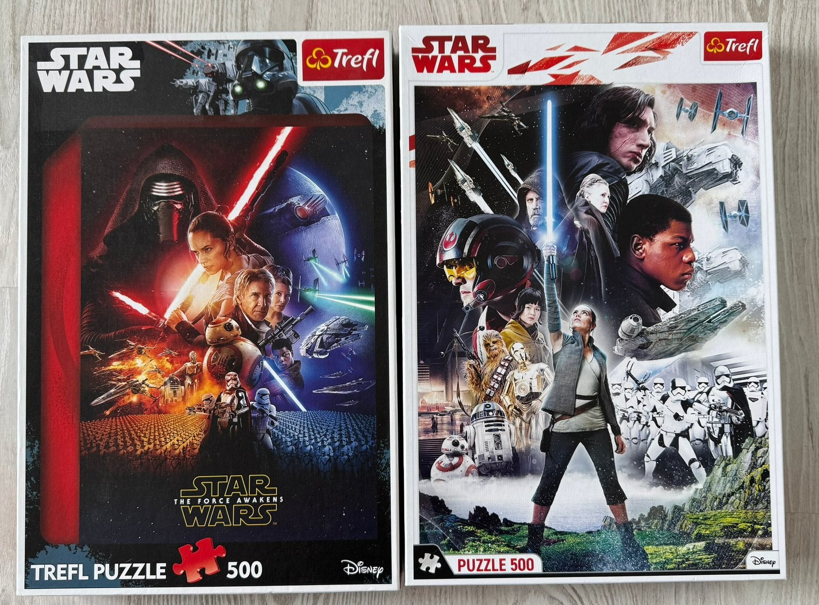 Puzzle Star Wars Trefl 500 stukjes 2 sruks, Ophalen of Verzenden, 500 t/m 1500 stukjes, Zo goed als nieuw