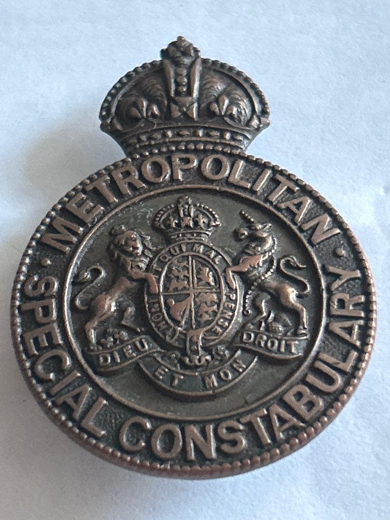 Orig. WW1 BritsPolitieInsigne Metropolitan Constabulary, Verzamelen, Verzenden, Landmacht, Engeland, Embleem of Badge