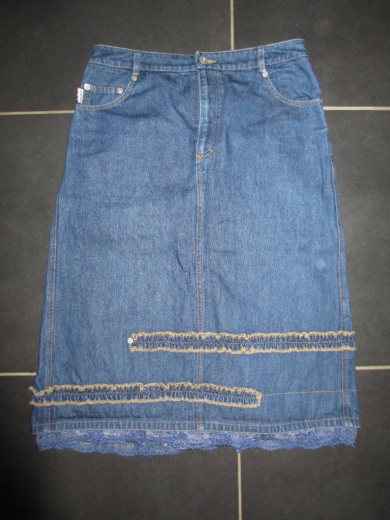 Spijkerrok merk Oilily maat 34, Oilily, Blauw, Ophalen of Verzenden, Zo goed als nieuw