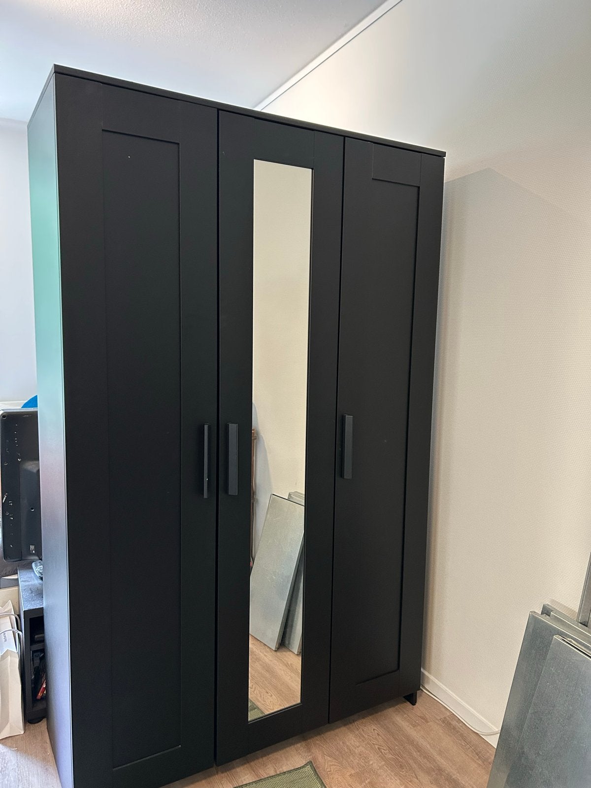 IKEA Brimnes kledingkast zwart, Ophalen, 100 tot 150 cm, Zo goed als nieuw, 150 tot 200 cm