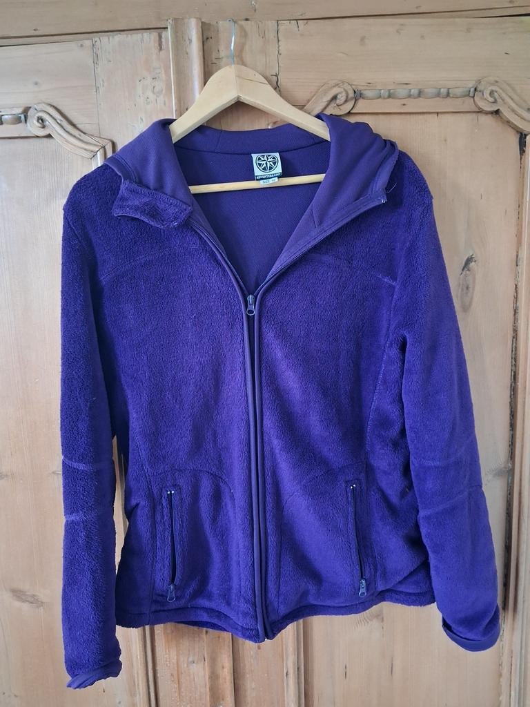 Adventure Line paarse fleece jas met capuchon, maat 42, Kleding | Dames, Jassen | Zomer, Paars, Maat 42/44 (L), Ophalen of Verzenden