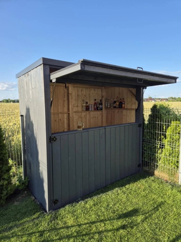 Buitenbart, Barcontainer, Tuinhuisje Gratis bezorging, Verzenden, Nieuw, Hout, Overige typen