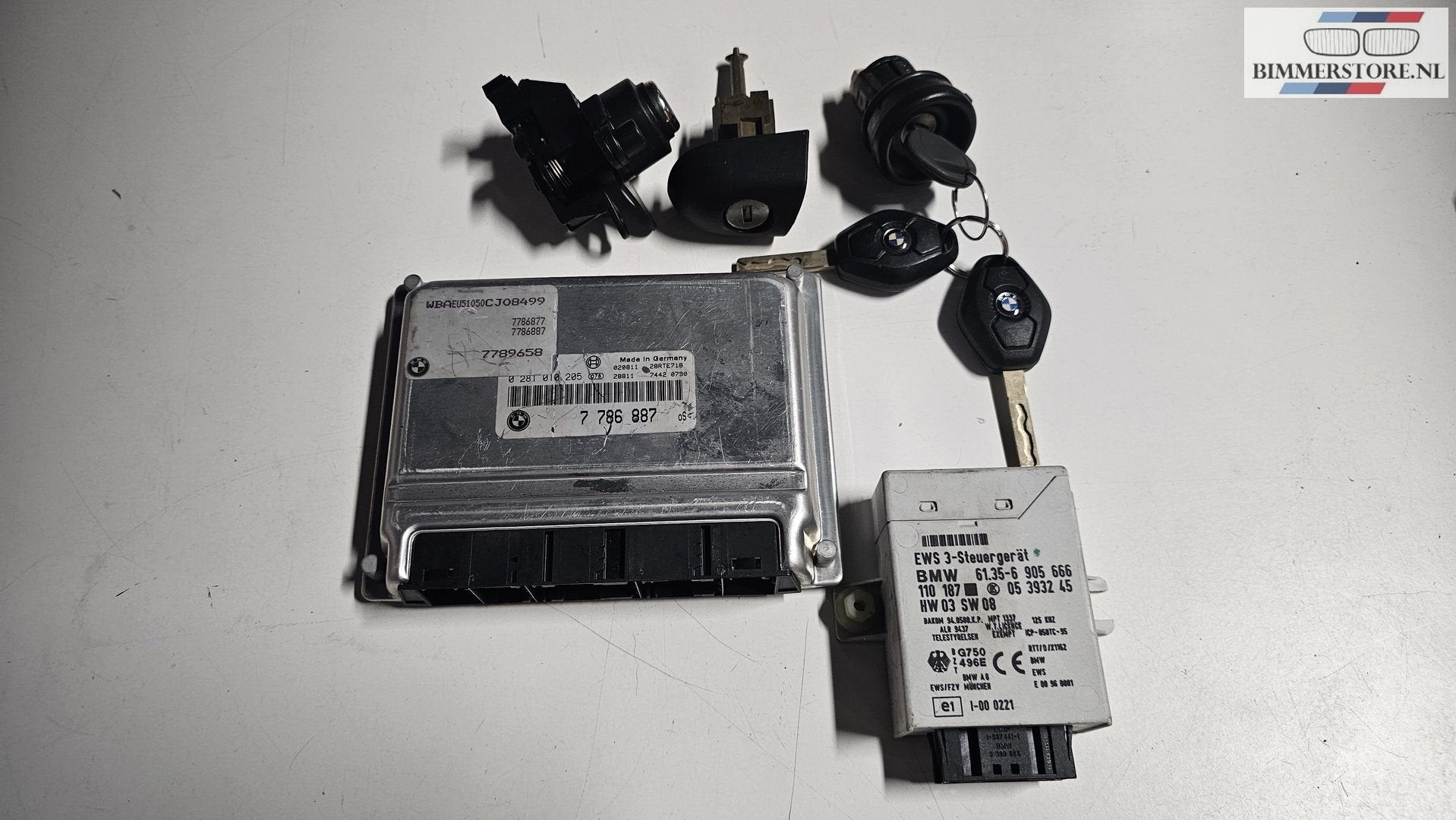 Startset Contactslot ECU BMW 3Serie E46 320D AUT M47 1361778, Gebruikt, -, -, Ophalen of Verzenden