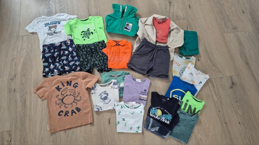 Grote set jongenskleding maat 98 - Zomerkleding, Kinderen en Baby's, Kinderkleding | Maat 98, Ophalen of Verzenden, Gebruikt, Jongen