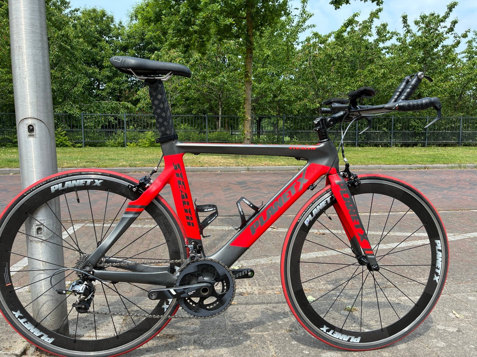 Planet X Stealth Tijdritfiets Triathlonfiets maat L, Fietsen en Brommers, Fietsen | Racefietsen, 28 inch, Gebruikt, Carbon, Meer dan 20 versnellingen
