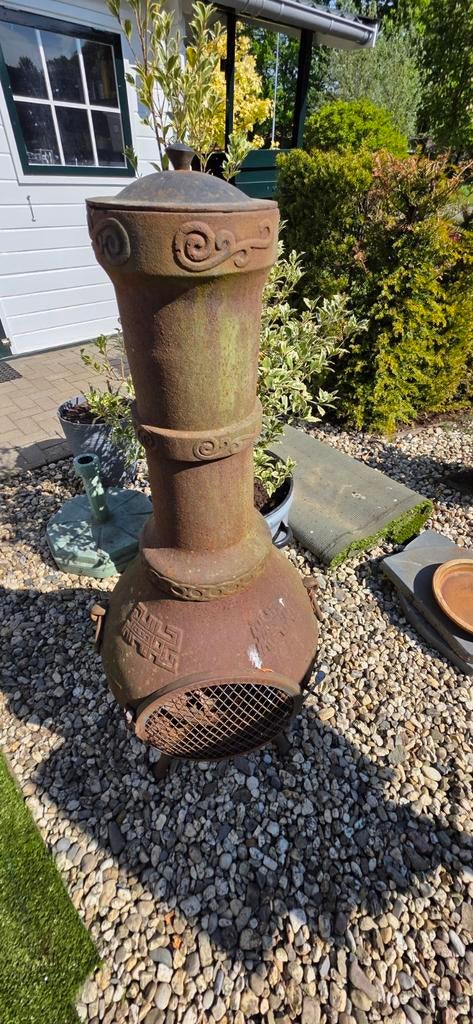 Houtkacheltje voor buiten, Ophalen