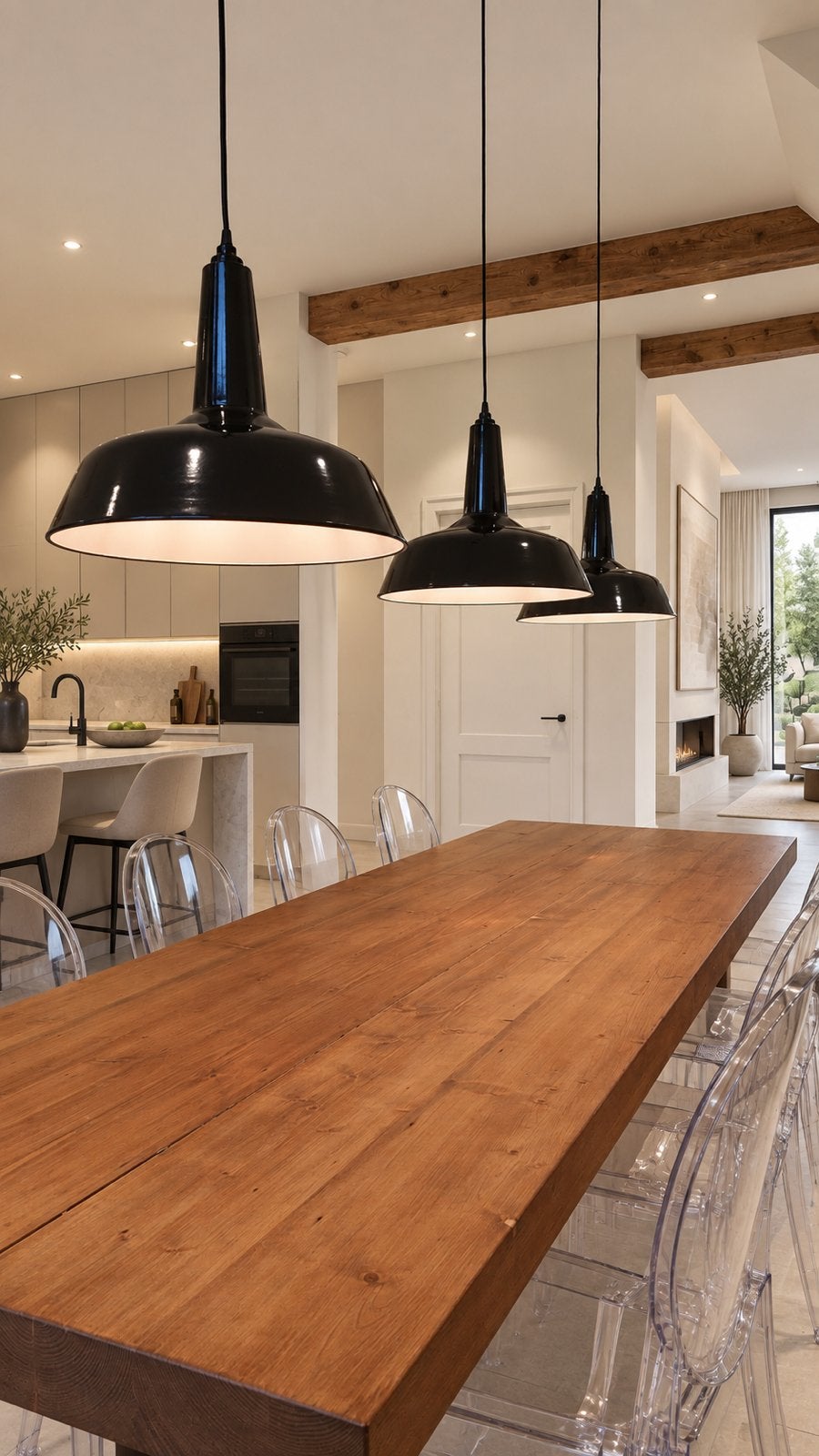 Grote zwart geëmailleerde hanglamp Ø45 cm – eigen ontwerp, Ophalen, Nieuw, E27 (groot), Landelijk
