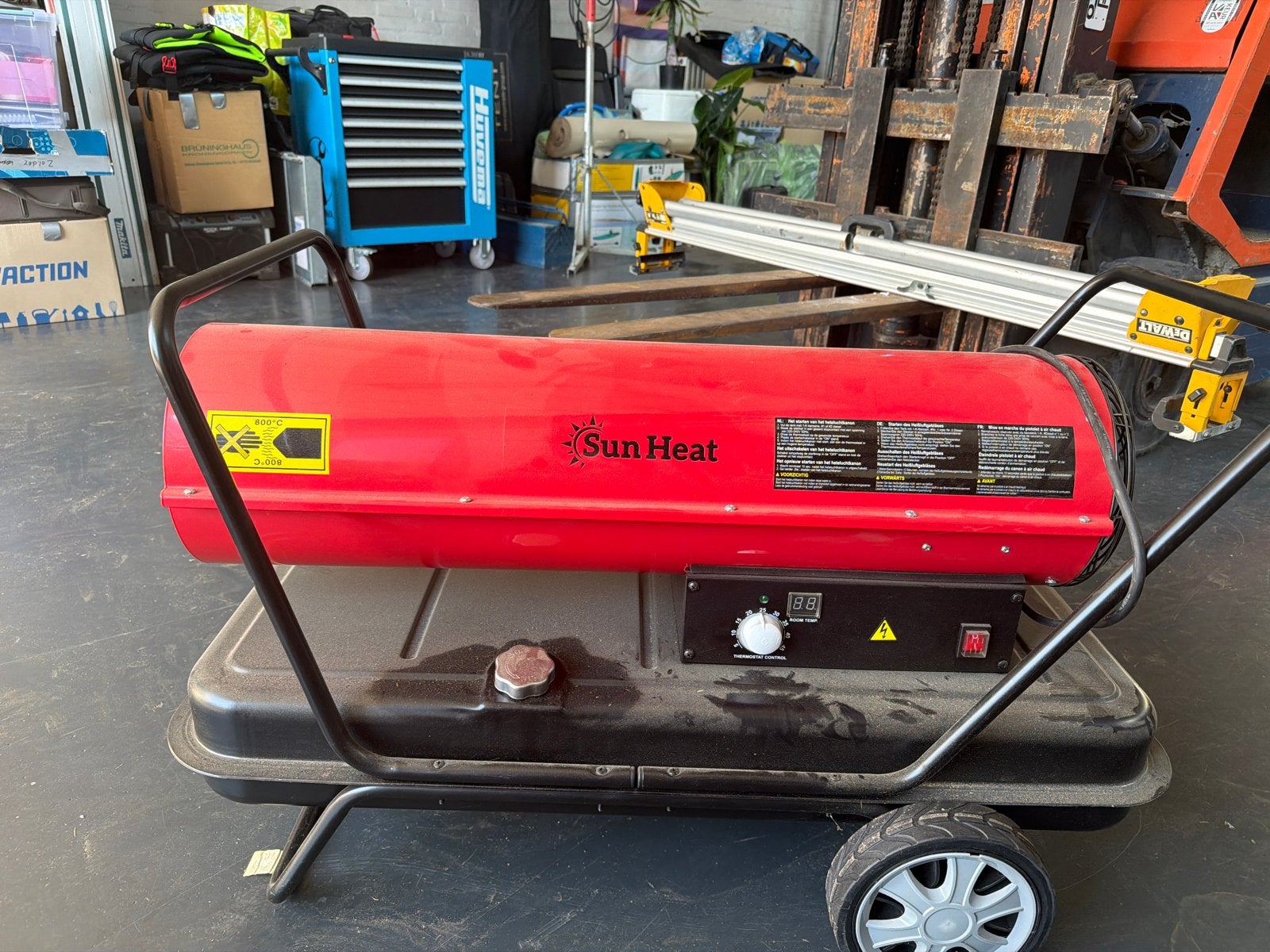 Sun Heat Heteluchtkanon HK50M - 50kW Diesel/Kerosine, Doe-het-zelf en Verbouw, 30 tot 80 cm, Gebruikt, Kachel, Ophalen of Verzenden