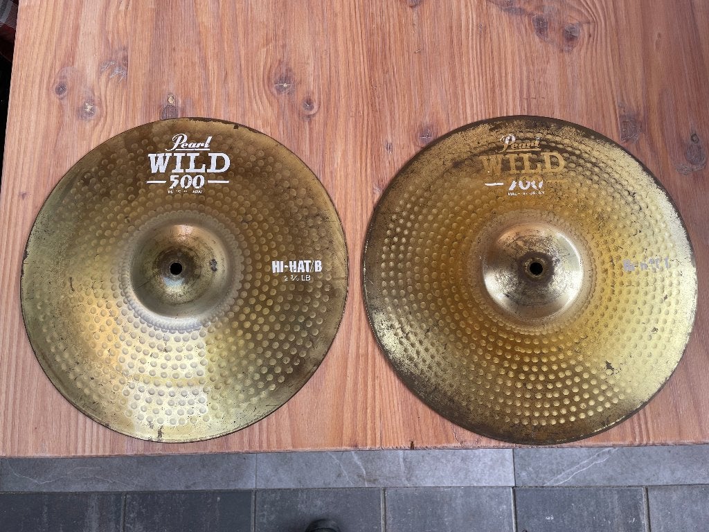 Pearl hihats - Wild 500, Ophalen of Verzenden, Gebruikt, Drums of Percussie