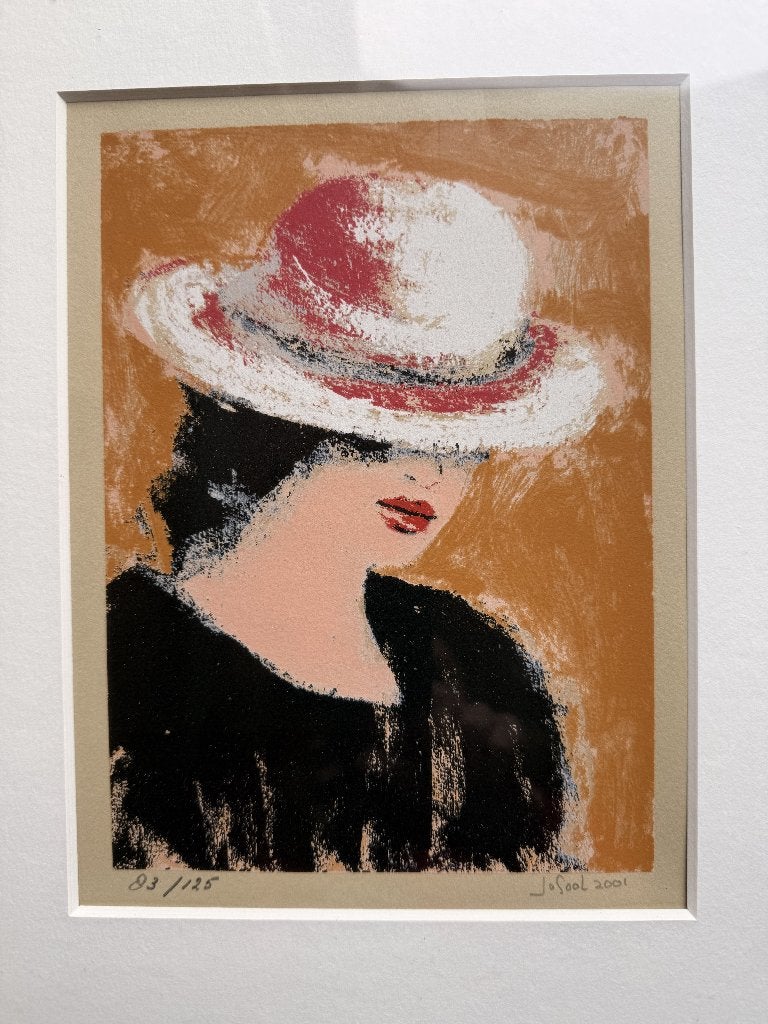 Ingelijste zeefdruk van Jose van Gool, Ophalen