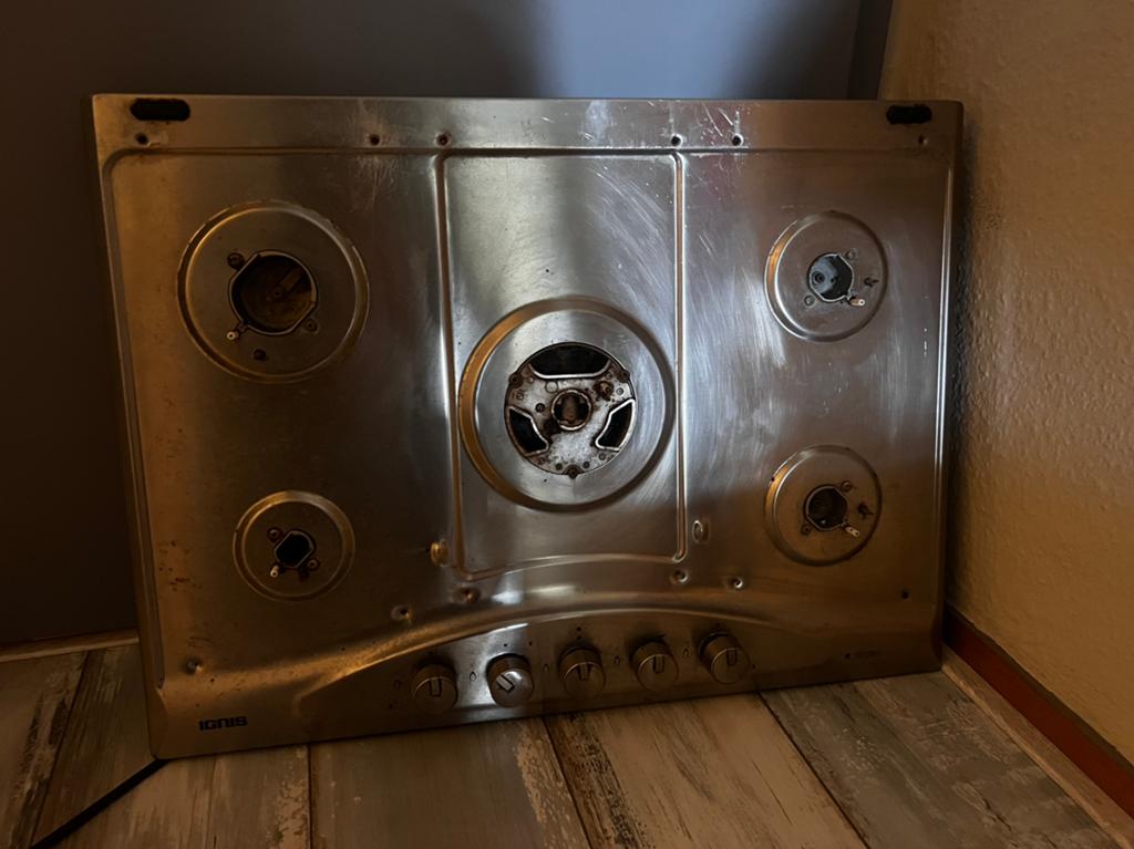 5 pits inbouw gasstel (Merk: Ignis), Witgoed en Apparatuur, Minder dan 85 cm, Ophalen of Verzenden, Inbouw, Gas