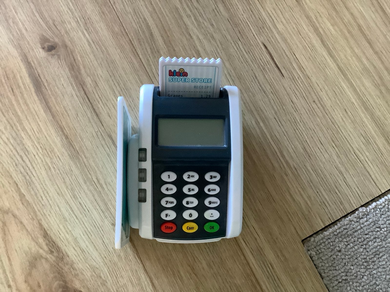 Speelgoed pinautomaat met creditcard en bonnetjes, Kinderen en Baby's, Ophalen of Verzenden, Gebruikt, Jongen of Meisje