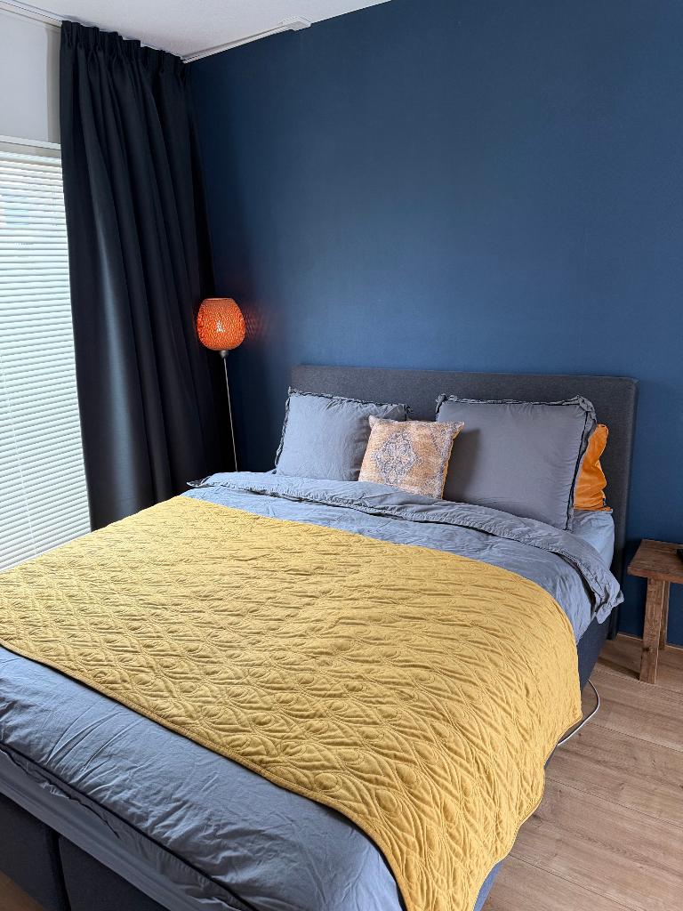 boxspring (Swiss Sense) 160x200, Huis en Inrichting, Slaapkamer | Boxsprings, Ophalen, Overige kleuren, Tweepersoons, Zo goed als nieuw