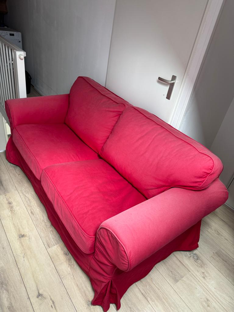 Ikea EKTORP tweezitsbank, Huis en Inrichting, Ophalen, Gebruikt, 90 cm, Tweepersoons