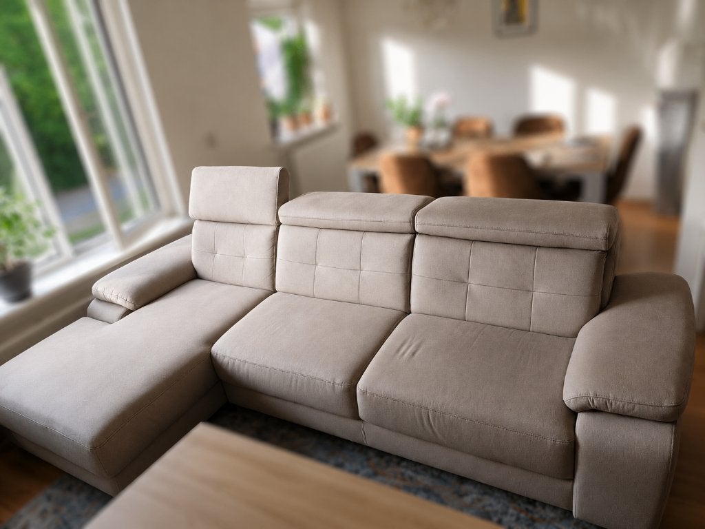 L shaped Sofa, Ophalen, Driepersoons, 75 tot 100 cm, Zo goed als nieuw
