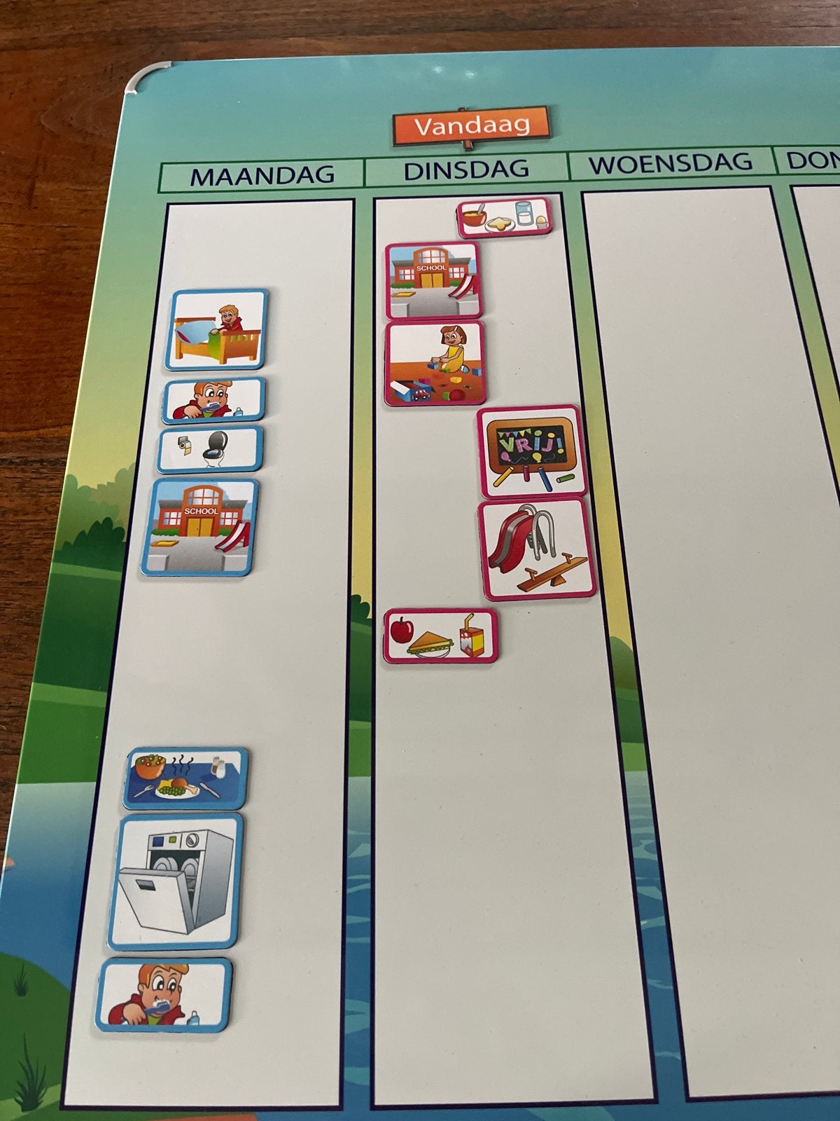 Kinderplanbord, zeer uitgebreide set van picto's, Ophalen of Verzenden, Zo goed als nieuw, Knutselen