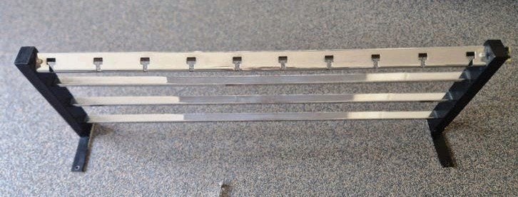 Vintage Wandkapstok met 12 Hangers, Huis en Inrichting, Gebruikt, Minder dan 100 cm, Metaal, Ophalen
