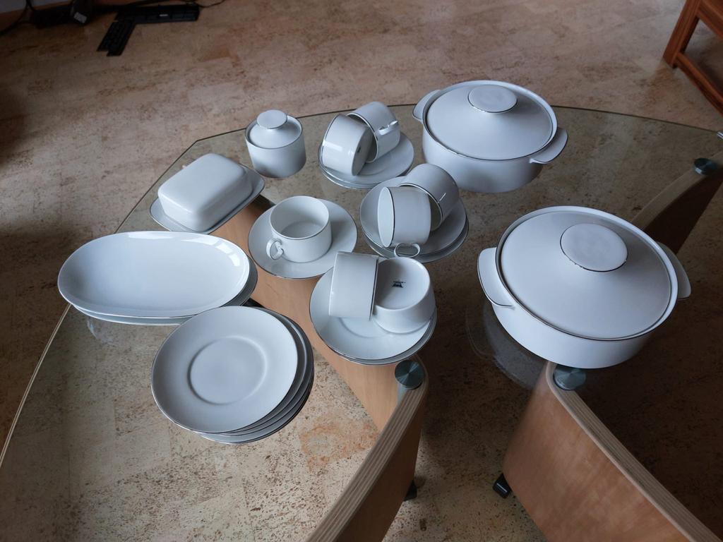 Thomas Platinum Band servies, Ophalen of Verzenden