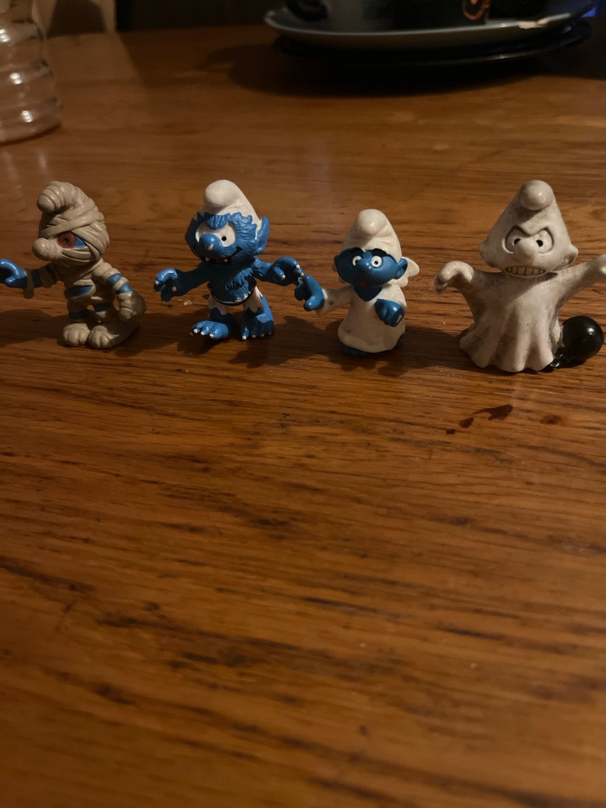 Smurfen Halloween Figuren Set - Mummie, Weerwolf, Spook, Verzamelen, Smurfen, Ophalen of Verzenden, Gebruikt, Verschillende Smurfen