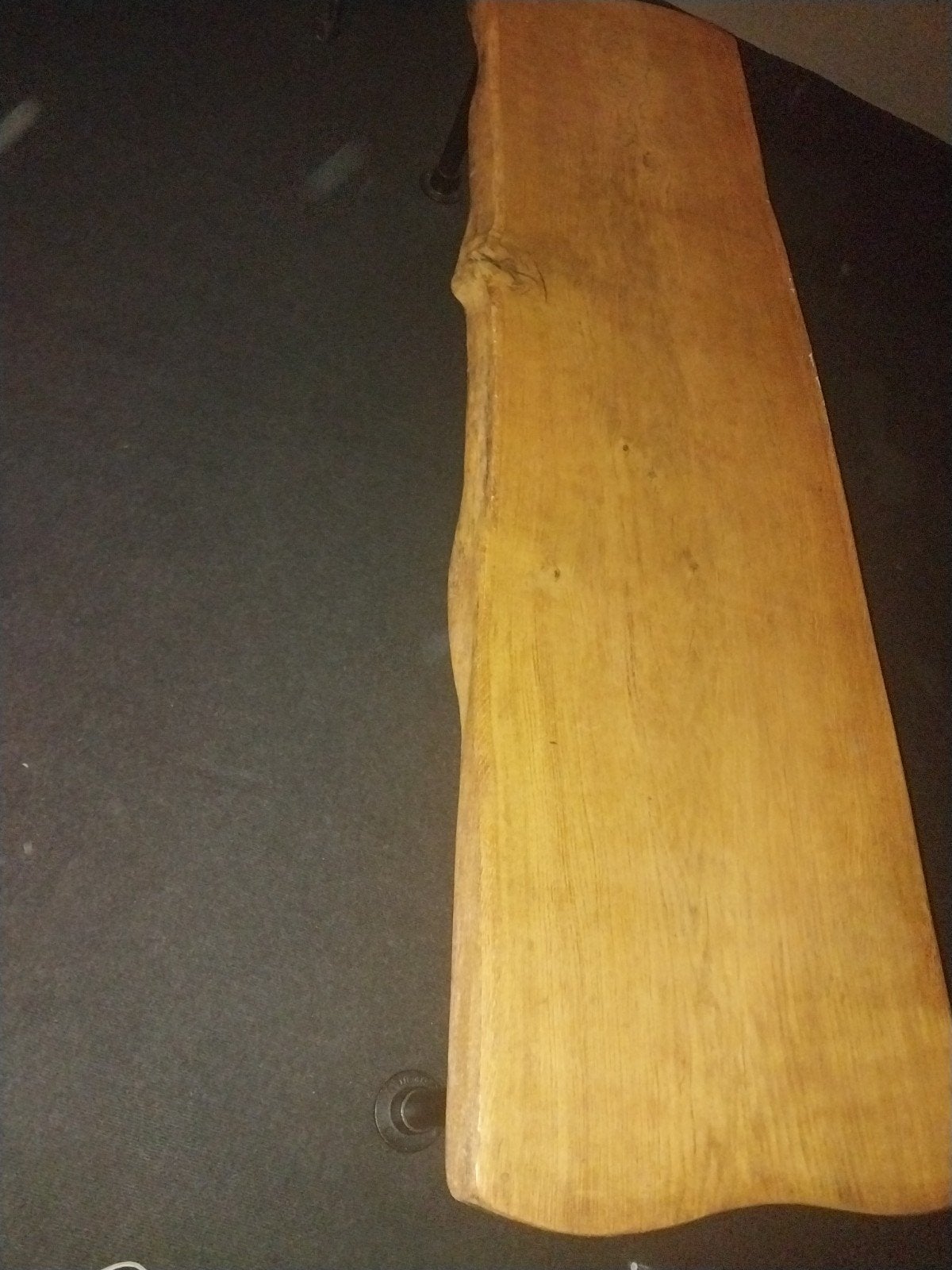 Zware sidetable met steigerbuis poten en barblad, Gebruikt, Industrieel, robuust, 200 cm of meer, Rechthoekig