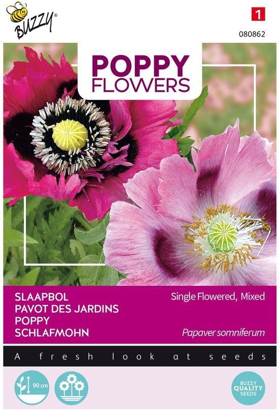Poppies of the World - Papaver zaden - Slaapbol, Tuin en Terras, Bloembollen en Zaden, Ophalen of Verzenden, Volle zon, Zaad