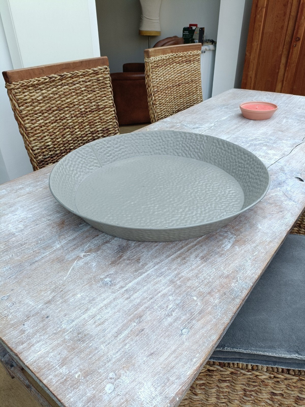 Grote decoratie schaal nieuw!, Schaal, Rond, Nieuw, Metaal