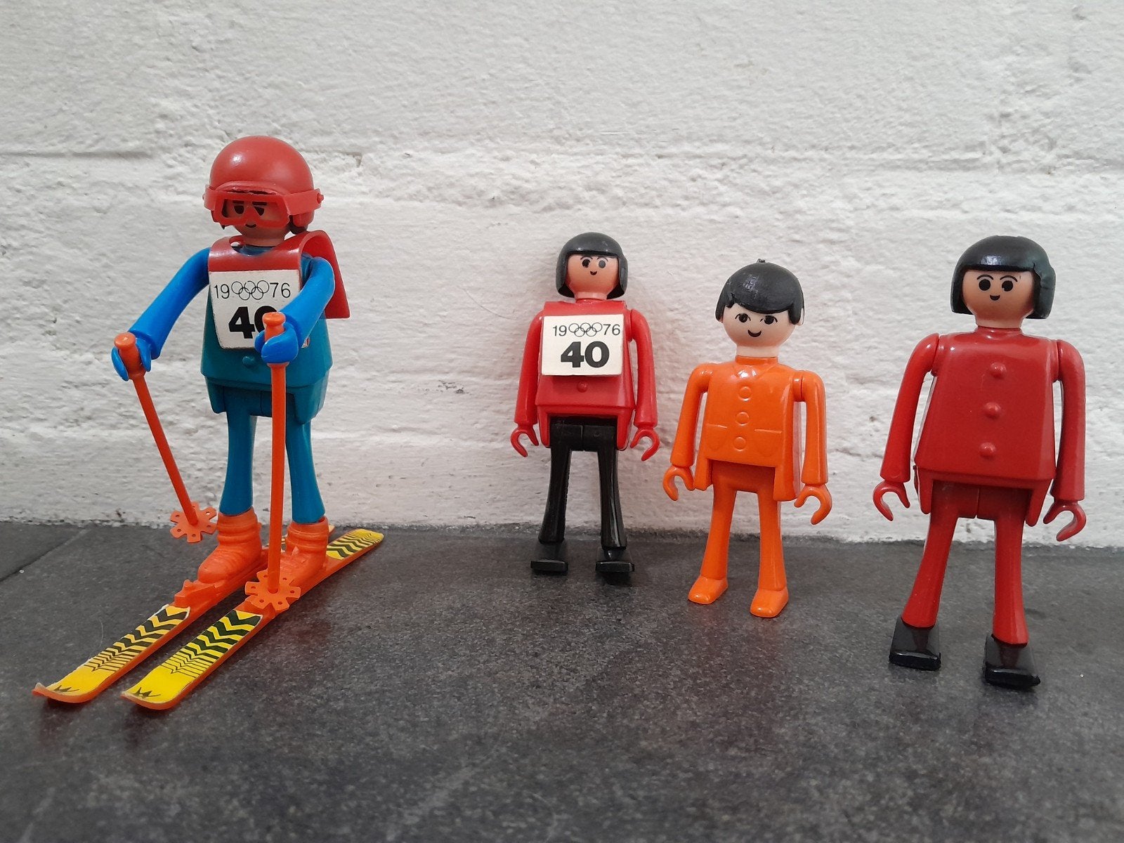 Playbig ~ soort Playmobil ~ skiën Olympische Spelen, Ophalen of Verzenden, Zo goed als nieuw