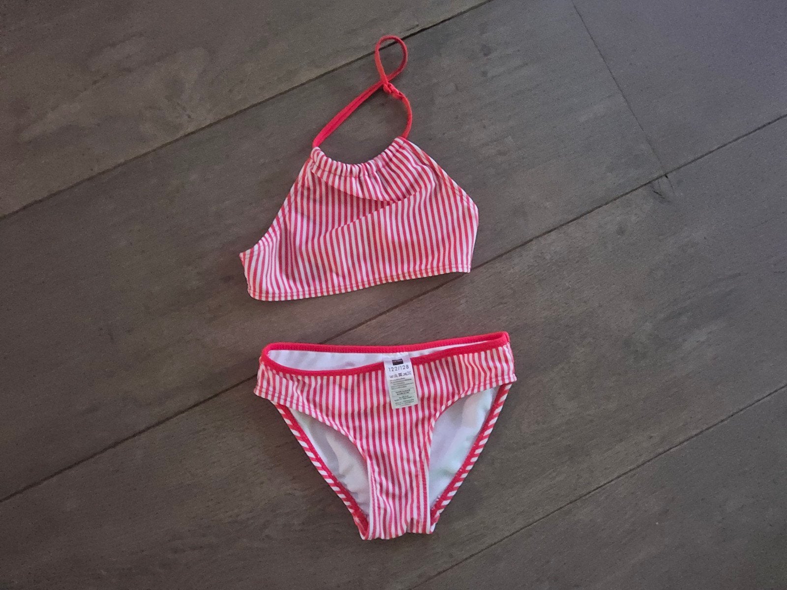 rood wit gestreepte bikini mt 122 128 nieuw, Kinderen en Baby's, Kinderkleding | Maat 122, Meisje, Ophalen of Verzenden, HEMA