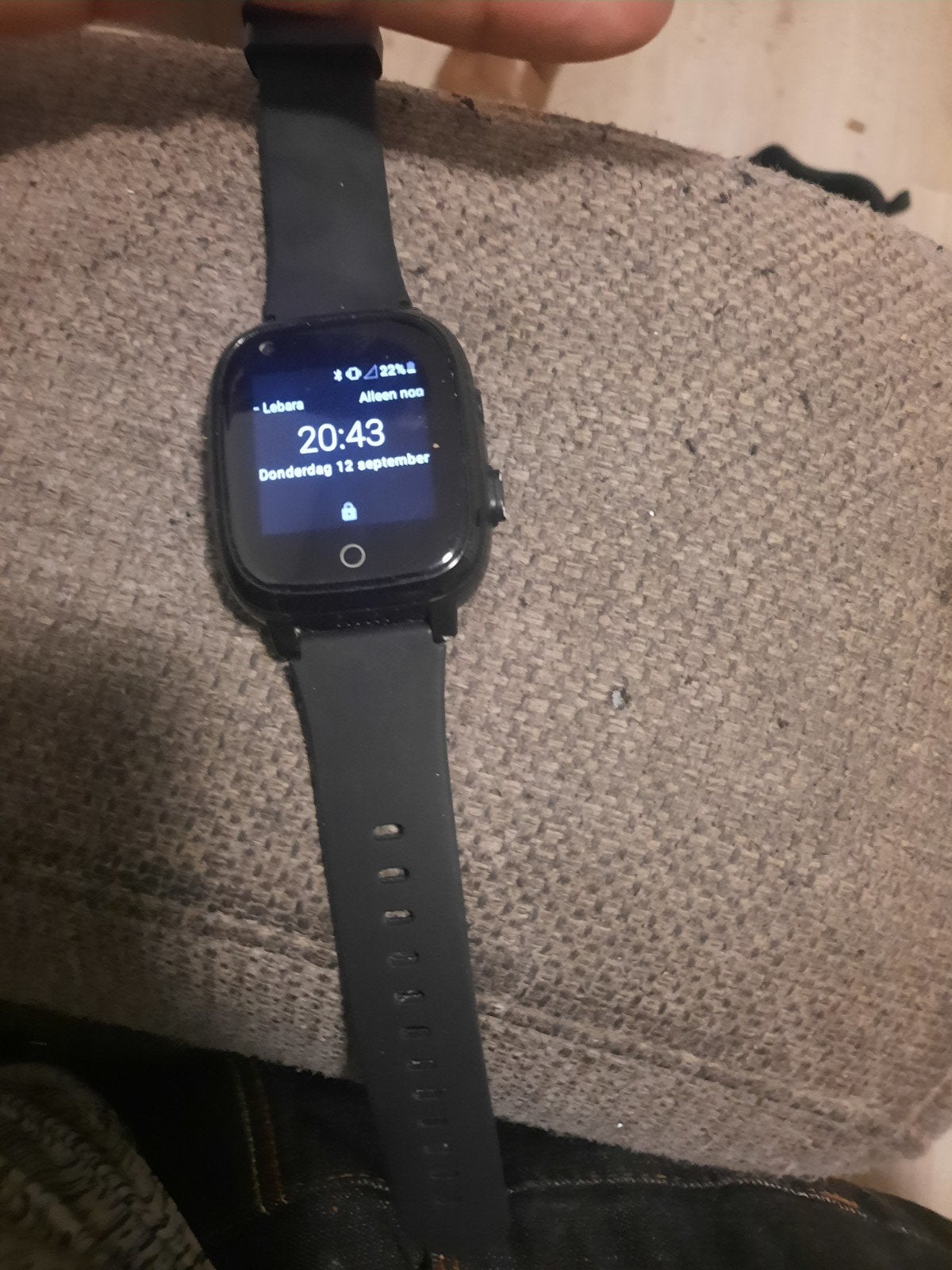 Kinder Smartwatch - Zo goed als nieuw, Ophalen, Zo goed als nieuw, Zwart, Android